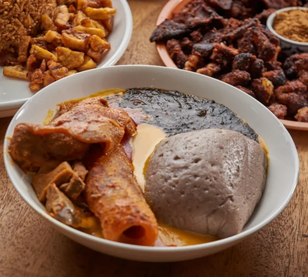 Traditional Nigerian dishes served during Nigerian food tours showcasing local flavours and cultural cuisine