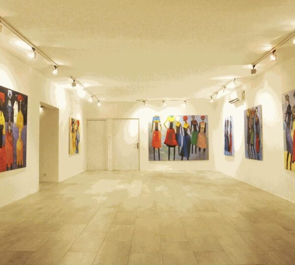 Modern art exhibition at Omenka Gallery in Ikoyi — a creative and inspiring destination among fun things to do in Lagos.