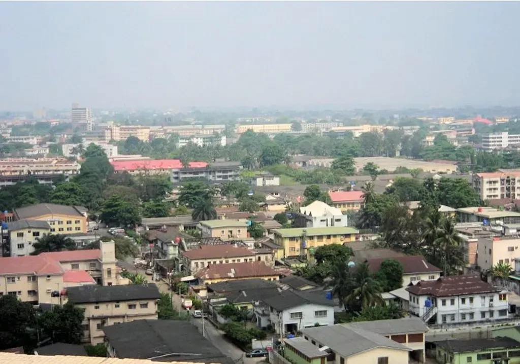 A panoramic view of Lagos city representing the growing hub for Nigerian food industry jobs and culinary businesses.