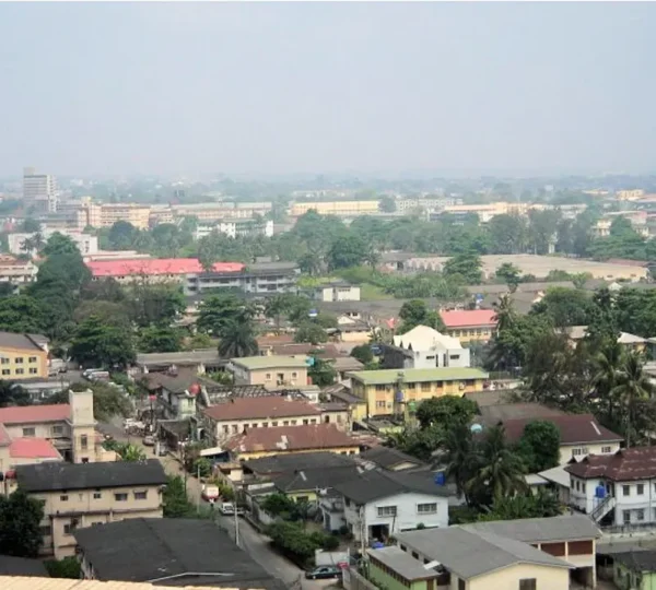 A panoramic view of Lagos city representing the growing hub for Nigerian food industry jobs and culinary businesses.